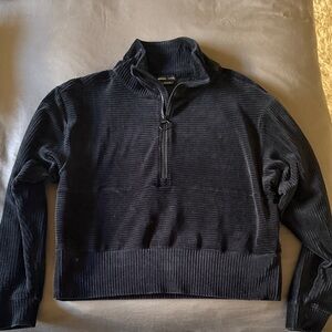 Prana Black Half-Zip Sweatshirt